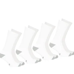 Lot de 4 paires de chaussettes mi-hautes homme Ecopack Sport Athena blanc en coton