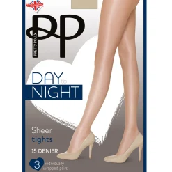 Lot de 3 paires de collants 15D noirs en nylon