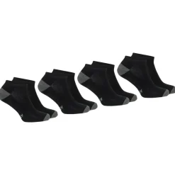 Lot de 4 paires de socquettes homme Ecopack Sport Athena noir en coton