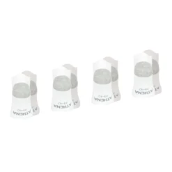 Lot de 4 paires de socquettes homme Ecopack Sport Athena blanc en coton