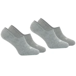 Lot de 2 paires de socquettes invisibles homme Essentiel Wilson gris en coton