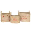 Lot de 3 paniers enfant Neree Motif cœur