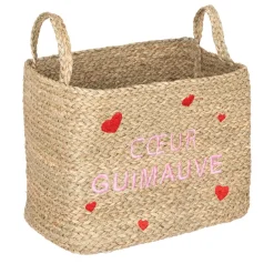 Lot de 3 paniers enfant Neree Motif cœur