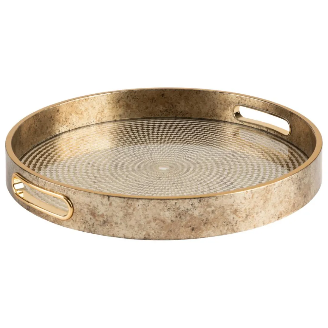 Lot de 2 plateaux Elya Doré