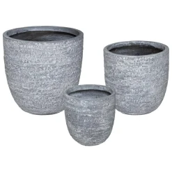 Lot de 3 Pots Fibre Max D 39 marine