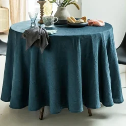 Lot de 3 Serviettes de table FONTANA Bleu orage