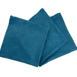 Lot de 3 Serviettes de table FONTANA Bleu orage