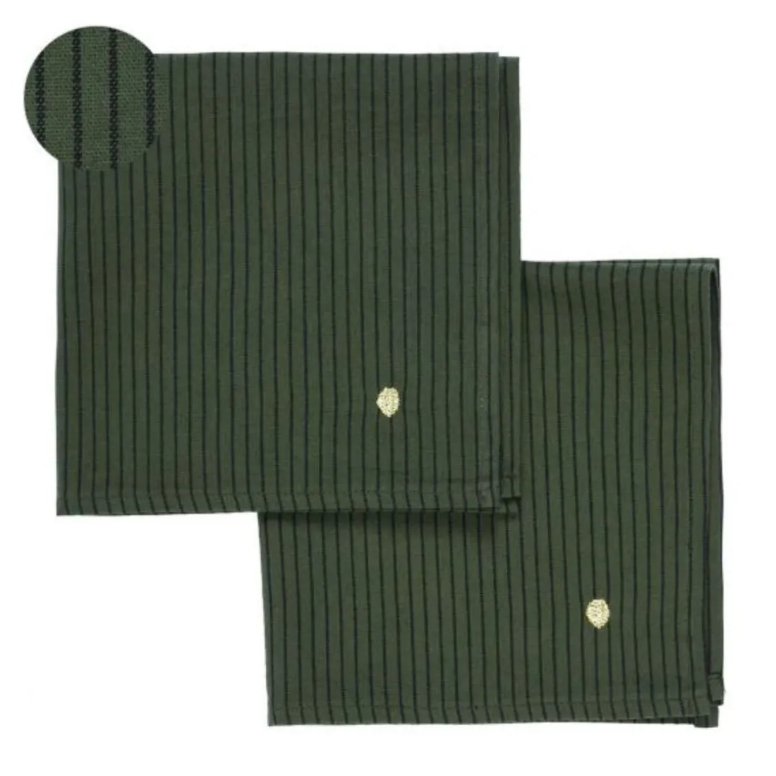 Lot de 2 serviettes de table LEONIE Mousse 40 x 40