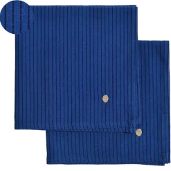 Lot de 2 serviettes de table LEONIE Indigo 40 x 40