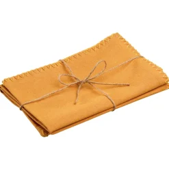 Lot de 2 serviettes de table recyclées Delia Tournesol