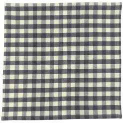 Lot de 3 Serviettes de table en coton DOULIANAP 45x45 cm gris