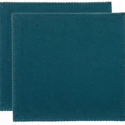 Lot de 2 serviettes de table recyclées Delia Paon