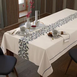 Lot de 4 serviettes de table 40x40 blanc cassé