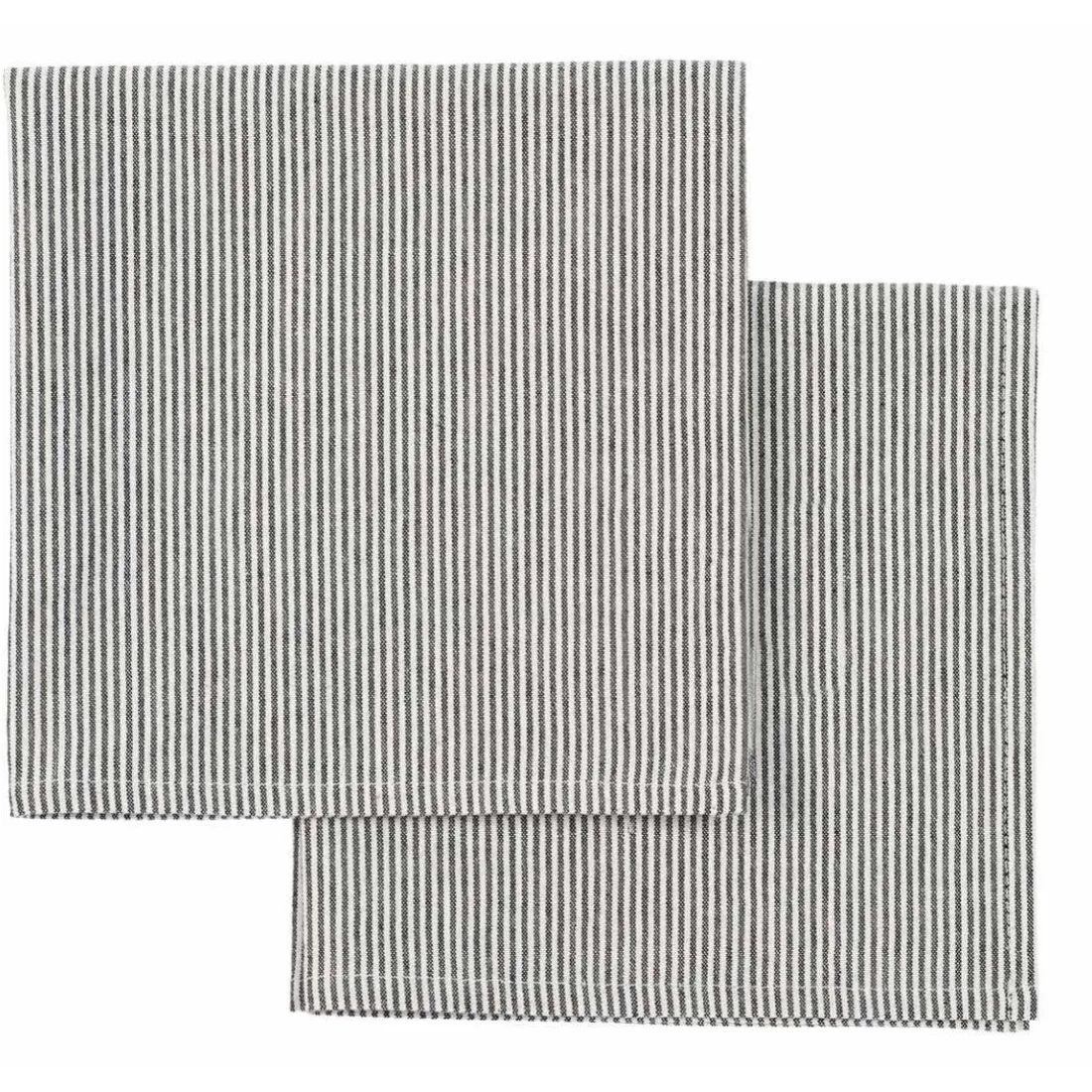 Lot de 2 serviettes de table FINETTE Caviar 40 x 40
