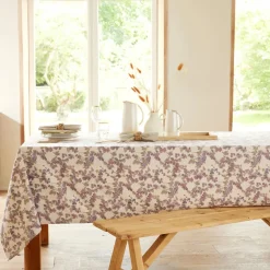 Lot de 4 serviettes de table GLYCINAP 40x40 violet violine