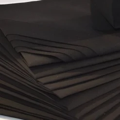 Lot de 12 serviettes de table carré en coton noir
