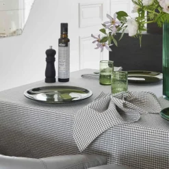 Lot de 2 serviettes de table GUSTAVE Caviar 40 x 40