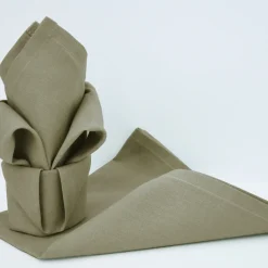 Lot de 12 Serviettes de Table UNIKAKILOT 12 SERV 44x44 cm, kaki