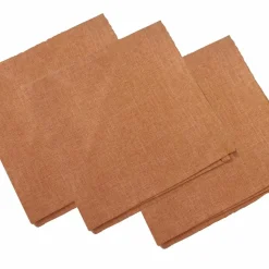 Lot De 3 Serviettes orange 45 x 45 cm