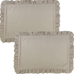 Lot de 2 Sets de table à volant FRIPONSET-naturel