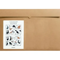 Lot de 2 sets de table Dubout Attitudes Noir/roux 30 x 45