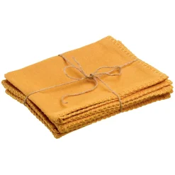 Lot de 4 sets de table recycles Delia Tournesol