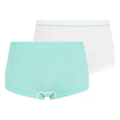 Lot de 2 shorties vert et blanc
