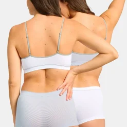 Lot de 2 Shortys - Blanc-Gris
