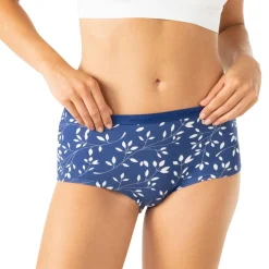 Lot de 3 shortys femme Ecopack Mode Athena bleu en coton