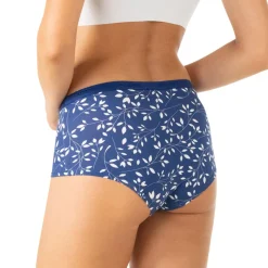 Lot de 3 shortys femme Ecopack Mode Athena bleu en coton