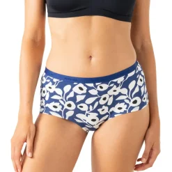 Lot de 3 shortys femme Ecopack Mode Athena bleu en coton