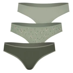 Lot de 3 slips Fille - Vert en coton