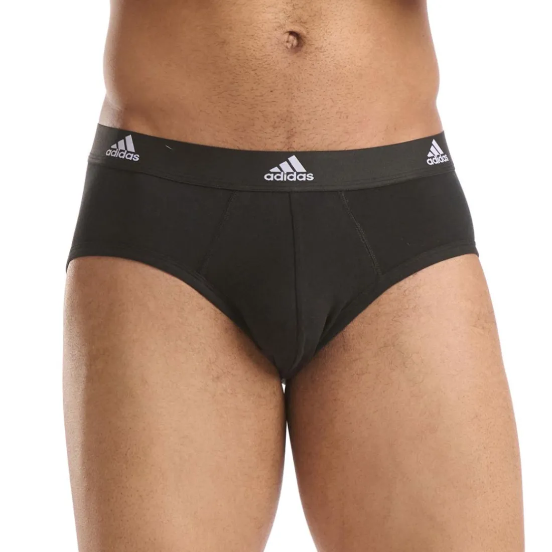 Lot de 3 slips homme Active Flex Coton Adidas noir