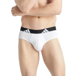 Lot de 3 slips homme Active Flex Cotton Adidasport gris en coton