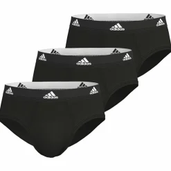 Lot de 3 slips homme Active Flex Coton Adidas noir