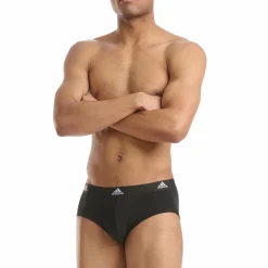 Lot de 3 slips homme Active Flex Coton Adidas noir