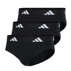 Lot de 3 slips homme Active Flex Cotton Adidasport noir en coton