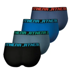 Lot de 4 slips homme My Petits Prix Athena multicolore en coton