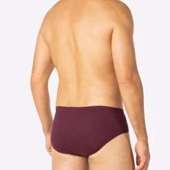 Lot de 3 slips taille haute fermé homme Trio Fantaisie Eminence bleu en coton