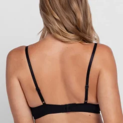 Lot de 2 Soutien-Gorge Plongeant Push up rouge/noir