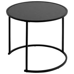 Lot de 3 tables d'appoint Noan noir