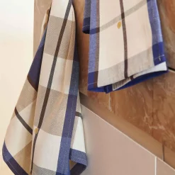 Lot de 2 torchons ARCHIE Indigo 70 x 50
