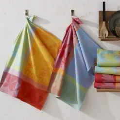 Lot de 3 torchons en polyester ELDORADO jaune