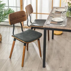 Lot de chaises VICTORIA design scandinave noir