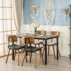 Lot de chaises VICTORIA design scandinave noir
