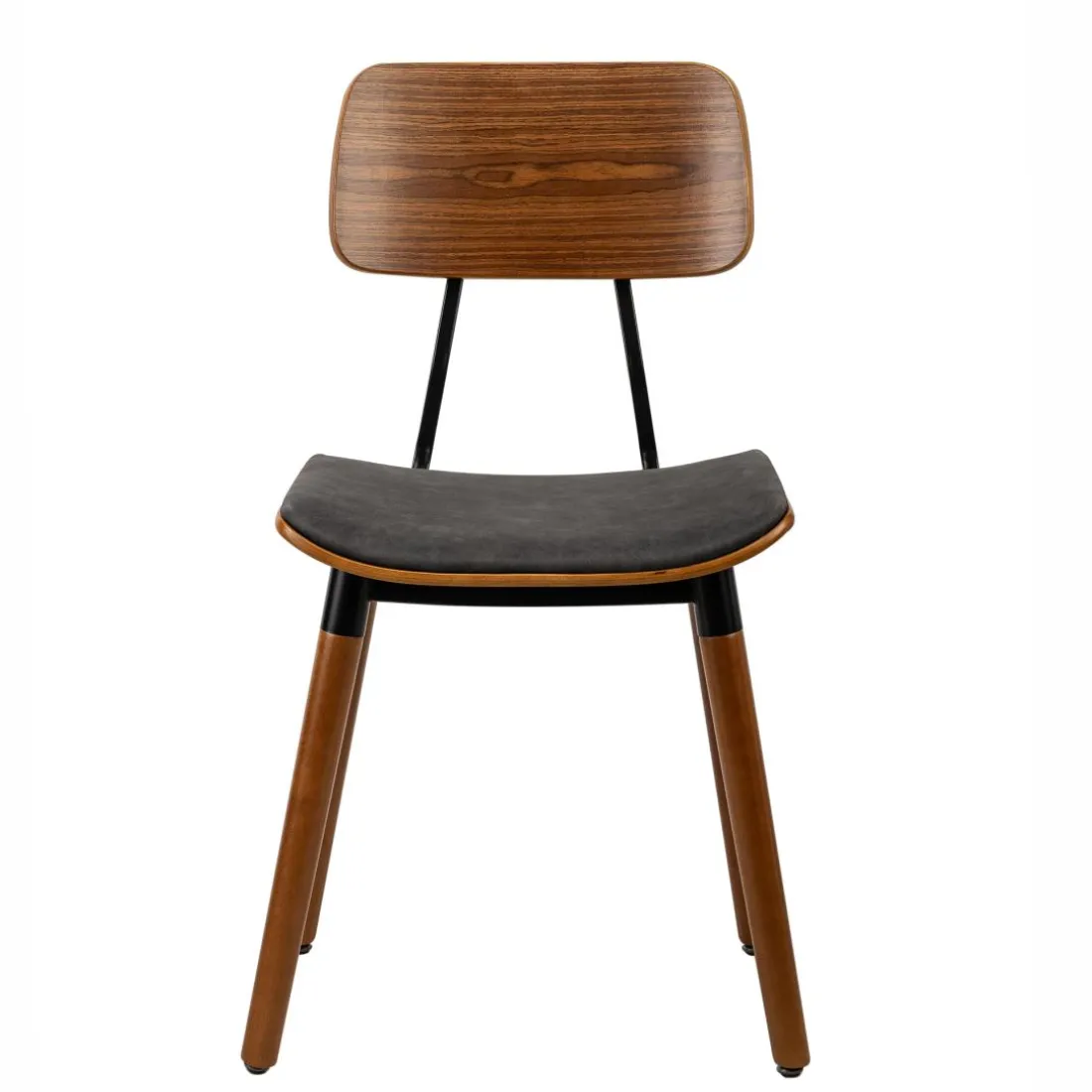 Lot de chaises VICTORIA design scandinave noir