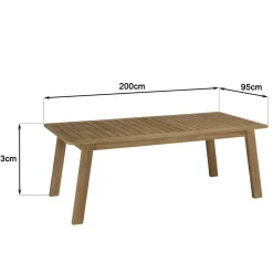 Lot n°4 Salon de jardin acacia vert sapin 6 personnes CELESTIN