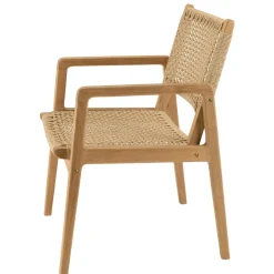 Lot n°21 Salon de jardin teck recyclé rotin synthétique 4 personnes VALERIA