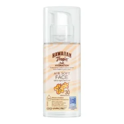 Lotion Solaire Pompe Visage Non-Grasse 12h d'Hydratation - SPF 30