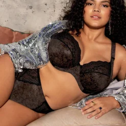 LUCIE Soutien-gorge Plunge stretch black